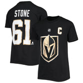 Mark Stone Vegas Golden Knights Youth Player Name & Number T-Shirt Black