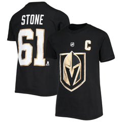 Mark Stone Vegas Golden Knights Youth Player Name & Number T-Shirt Black
