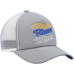 St. Louis Blues adidas Women's Foam Trucker Snapback Hat Gray/White