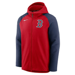 Boston Red Sox Authentic Collection Performance Raglan Full-Zip Hoodie - Red/Navy | Nike