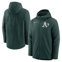 Athletics Authentic Collection Performance Raglan Full-Zip Hoodie - Green | Nike