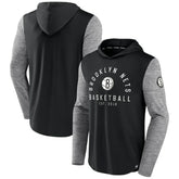 Brooklyn Nets Deep Rotation Performance Pullover Hoodie - Black/Heathered Charcoal | Fanatics sale