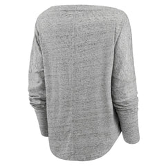 Los Angeles Lakers Women's Nostalgia Off-The-Shoulder Long Sleeve T-Shirt - Heathered Gray | Fanatics sale