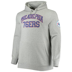 Philadelphia 76ers Hardwood Classics Big & Tall Throwback Pullover Hoodie - Heathered Gray | Mitchell & Ness discount