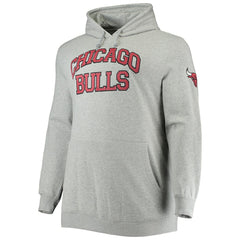 Chicago Bulls Hardwood Classics Big & Tall Throwback Pullover Hoodie sale - Heathered Gray | Mitchell & Ness cheap