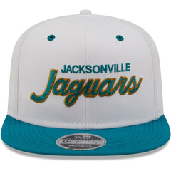 Jacksonville Jaguars New Era Sparky Original 9FIFTY Snapback Hat - White/Teal online