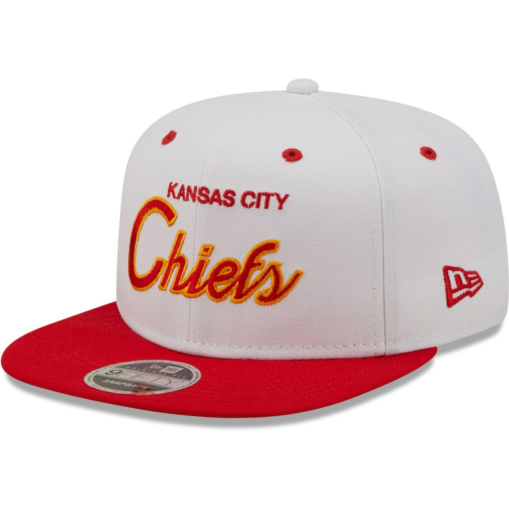 Kansas City Chiefs New Era Sparky Original 9FIFTY Snapback Hat - White/Red sale