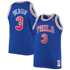 Allen Iverson Philadelphia 76ers 1996/97 Big & Tall Hardwood Classics Swingman Jersey - Royal | Mitchell & Ness outlet