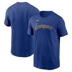 Seattle Mariners Cooperstown Collection Wordmark T-Shirt - Royal | Nike