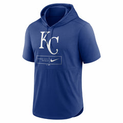 Kansas City Royals Lockup Performance Short Sleeve Lightweight Hooded Top - Royal | Nike