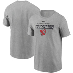 Washington Nationals Team T-Shirt - Heather Gray | Nike