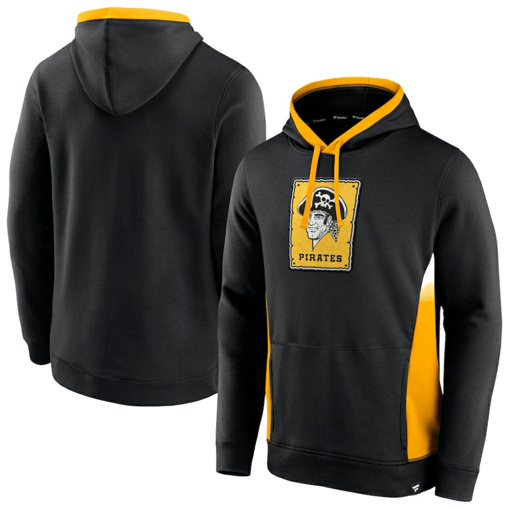 Pittsburgh Pirates True Classics Fanarama Pullover Hoodie - Black