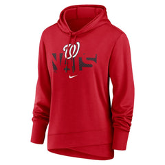 Washington Nationals Women's Diamond Knockout Performance Pullover Hoodie - Red | Nike