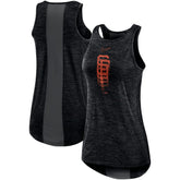 San Francisco Giants Women's Logo Fade High Neck Performance Tank Top - Black | Nike