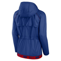 Chicago Cubs Women's Statement Raglan Full-Zip Hoodie Jacket - Royal/Red | Nike