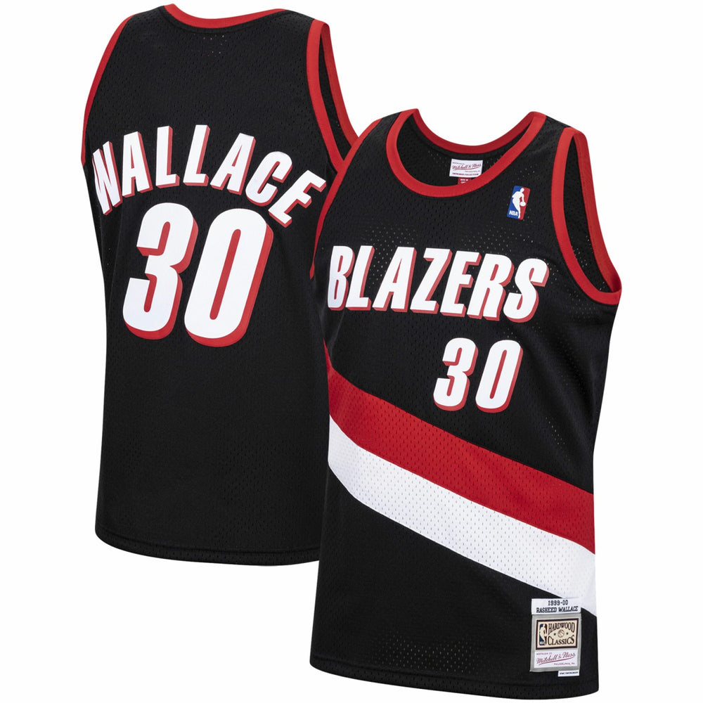 Rasheed Wallace Portland Trail Blazers 1999/00 Hardwood Classics Swingman Jersey - Black | Mitchell & Ness sale