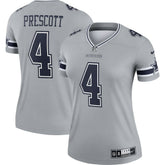 Dak Prescott Dallas Cowboys Women's Legend Player Performance Top - Gray | Nike outlet