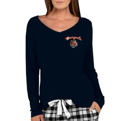 Cincinnati Bengals Concepts Sport Women's Marathon Knit Long Sleeve Lightweight V-Neck Lounge Top - Black outlet
