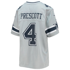 Dak Prescott Dallas Cowboys Youth Inverted Team Game Jersey - Silver | Nike discount