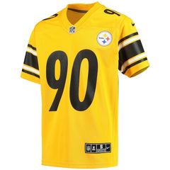 T.J. Watt Pittsburgh Steelers Youth Inverted Team Game Jersey - Gold | Nike discount