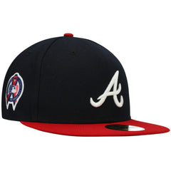 Atlanta Braves 9/11 Memorial Side Patch 59FIFTY Fitted Hat - Navy | New Era