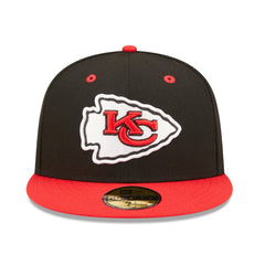Kansas City Chiefs New Era Flipside 2Tone 59FIFTY Fitted Hat - Black/Red sale