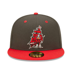 Tampa Bay Buccaneers New Era Flipside 2Tone 59FIFTY Fitted Hat - Pewter/Red outlet