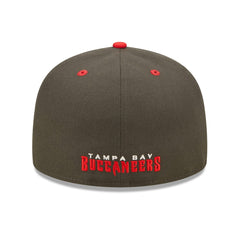 Tampa Bay Buccaneers New Era Flipside 2Tone 59FIFTY Fitted Hat - Pewter/Red outlet