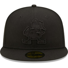 Cleveland Browns New Era Team Black on Black Alternate Logo 59FIFTY Fitted Hat discount