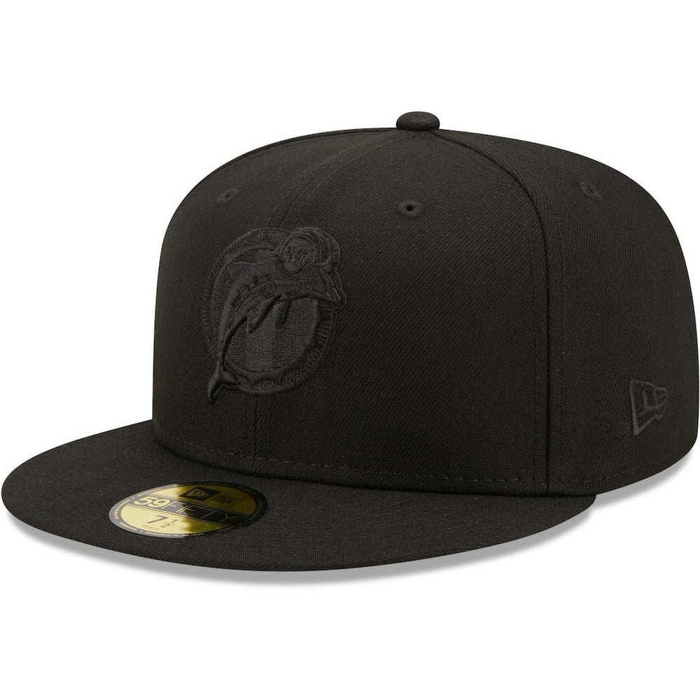 Miami Dolphins New Era Team Black on Black Alternate Logo 59FIFTY Fitted Hat outlet