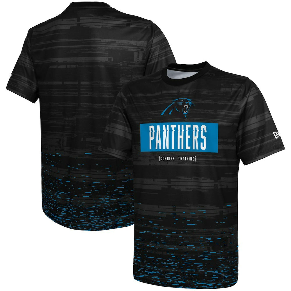 Carolina Panthers New Era Combine Authentic Sweep T-Shirt - Black discount