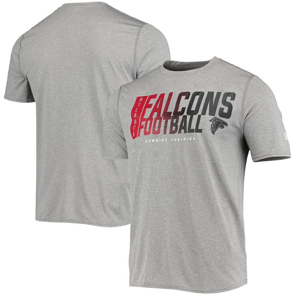 Atlanta Falcons New Era Combine Authentic Game On T-Shirt - Heathered Gray cheap