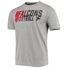 Atlanta Falcons New Era Combine Authentic Game On T-Shirt - Heathered Gray cheap