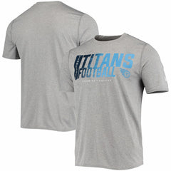 Tennessee Titans New Era Combine Authentic Game On T-Shirt - Heathered Gray on sale