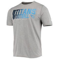 Tennessee Titans New Era Combine Authentic Game On T-Shirt - Heathered Gray on sale