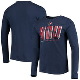 Houston Texans New Era Combine Authentic Static Abbreviation Long Sleeve T-Shirt - Navy discount