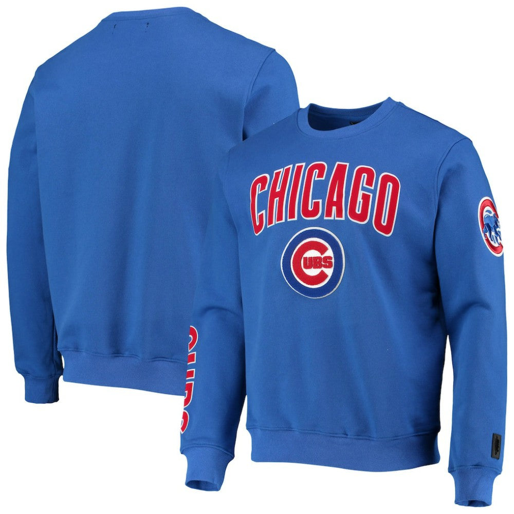 Chicago Cubs Pro Standard Stacked Logo Pullover Sweatshirt - Royal