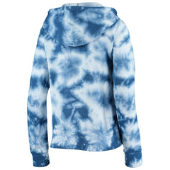 Chicago Cubs Women's Tie-Dye Fleece Full-Zip Hoodie - Royal | New Era