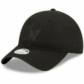 Miami Marlins Women's Black on Black Core Classic II 9TWENTY Adjustable Hat | New Era