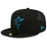Miami Marlins 2023 Batting Practice 59FIFTY Fitted Hat - Black | New Era