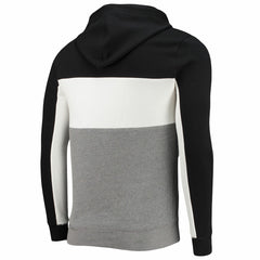 Miami Heat Junk Food Wordmark Colorblock Fleece Pullover Hoodie - Black/White outlet