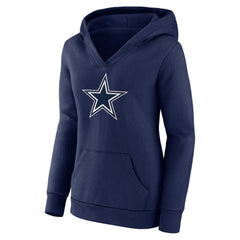 Dak Prescott Dallas Cowboys Women's Player Icon Name & Number V-Neck Pullover Hoodie - Navy cheap