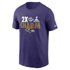 Baltimore Ravens Hometown Collection 2x Super Bowl Champions T-Shirt - Purple | Nike for sale