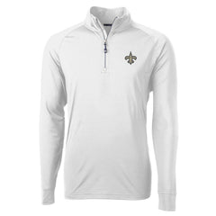 New Orleans Saints Cutter & Buck Adapt Eco Knit Quarter-Zip Pullover Jacket - White discount