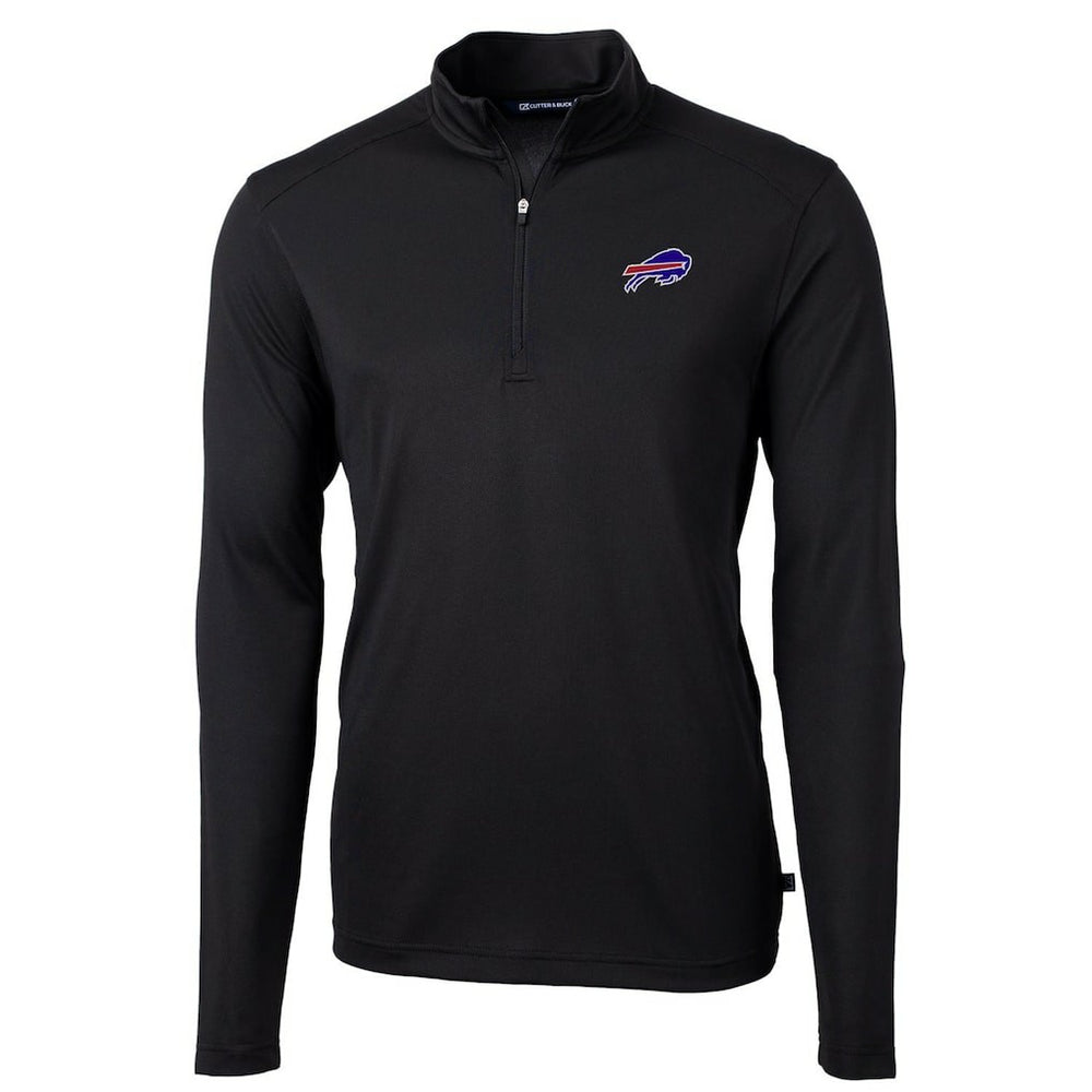 Buffalo Bills Cutter & Buck Virtue Eco Pique Recycled Quarter-Zip Pullover Jacket - Black online