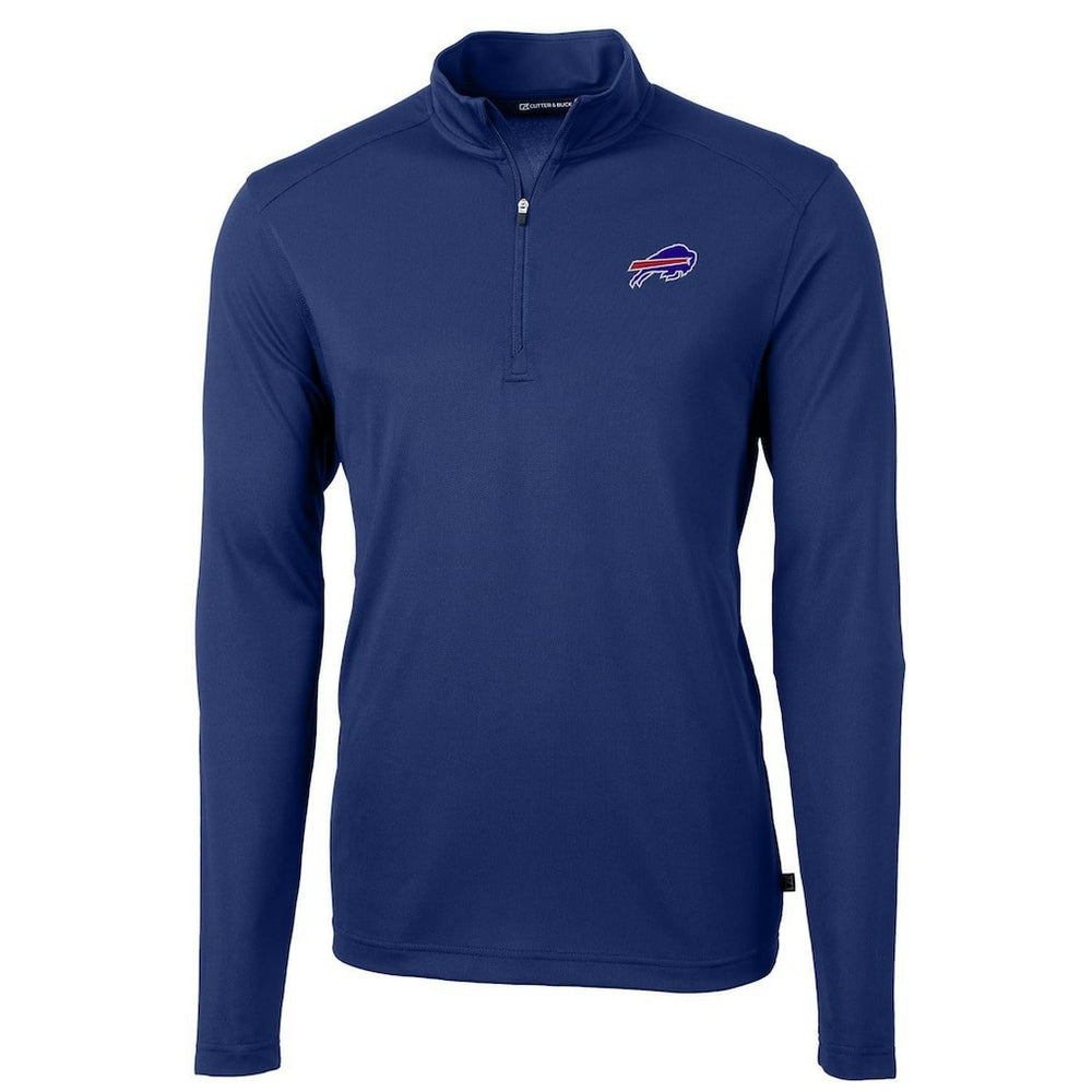 Buffalo Bills Cutter & Buck Virtue Eco Pique Recycled Quarter-Zip Pullover Jacket - Royal discount