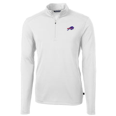 Buffalo Bills Cutter & Buck Virtue Eco Pique Recycled Quarter-Zip Pullover Jacket - White outlet