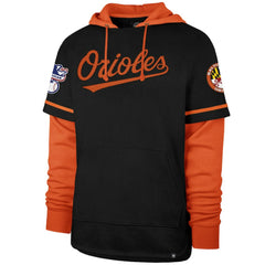 Baltimore Orioles Trifecta Shortstop Pullover Hoodie - Black | 47 brand
