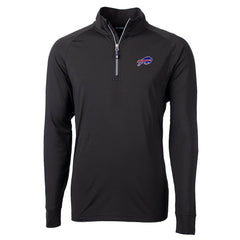 Buffalo Bills Cutter & Buck Big & Tall Adapt Eco Knit Quarter-Zip Pullover Jacket - Black online