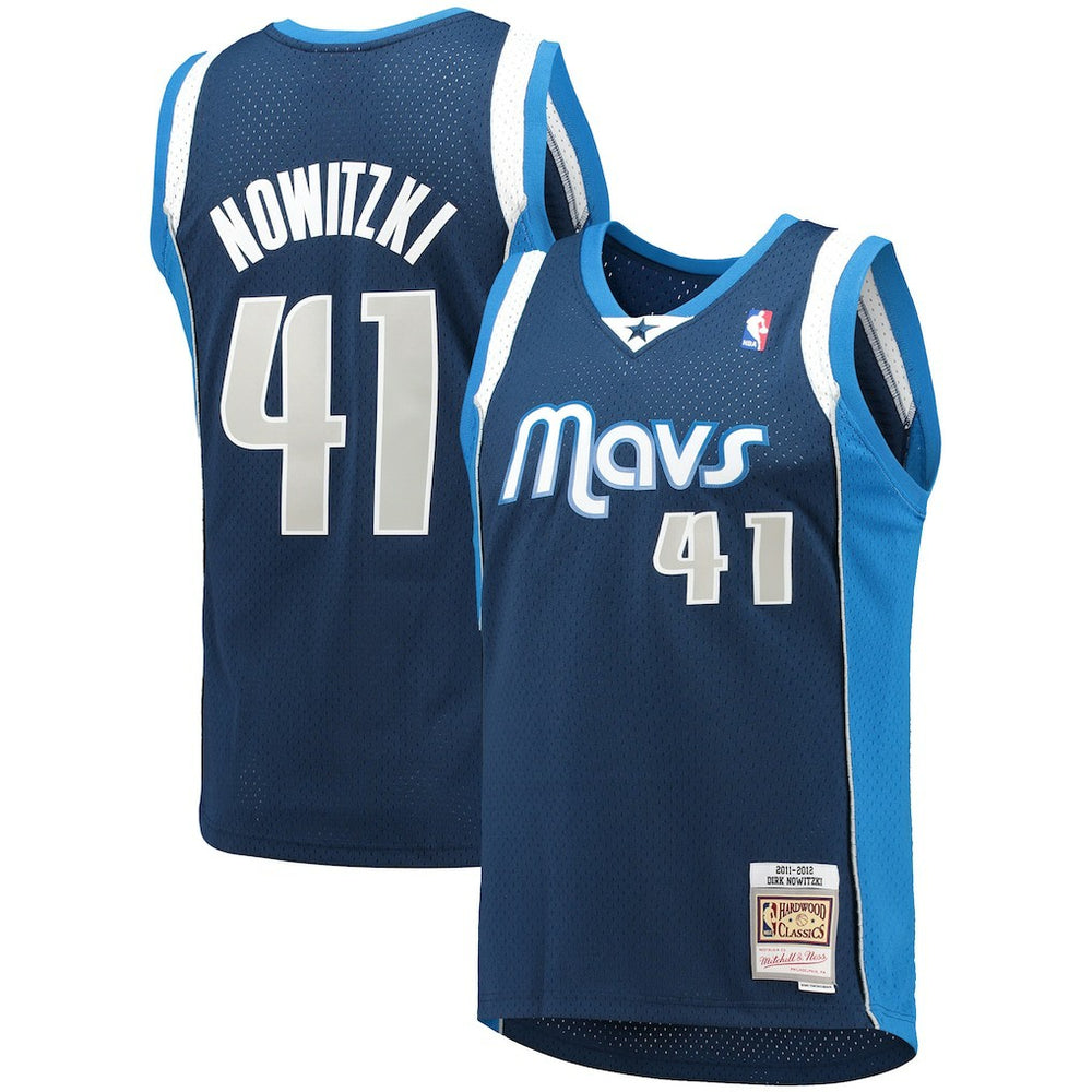 Dirk Nowitzki Dallas Mavericks 2011/12 Hardwood Classics Swingman Jersey sale - Navy | Mitchell & Ness outlet